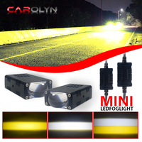 Led Headlight Bumper Fog Lamps Projector Lens Work Light Mini Driving Light Auxiliary Lights For Car Motorcycle Bar Spotlights