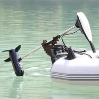 4 Person 3M Popular Rowing Pvc Inflatable Boat With 12v 28lbs Electric Trolling Motor For Fishing