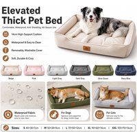 S-XXL Pet Bed Waterproof Removable Washable Cover Dog Sofa Bed All Season Soft Support Cushion Anti-Shedding Sleeping Nest