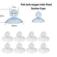 10pcs Aquarium Sucker Air Tube Fixed Suction Cups for Fish Tank Oxygen Air Tube Fixing Clip for 4-6mm Tubing