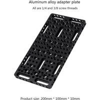 KUANJIE CB20*10 for installing cheese board camera cage on guide rail block, 1/4 3/8 porous connection quick installation board