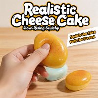 Realistic Squishy Cheese Cake Fidget Toys Slow Rising Squeeze Soft Stress Relief Sensory Fidget Toy for Anxiety Squishy Toy