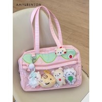 Original Strawberry Uniform Itabag Japanese Cute Preppy Style Kawaii Jk Shoulder Bag Daily Commuter Crossbody Bags for Women