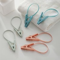 12pcs Hook clip hanger household clothesline travel clothesline strong small windproof clip for drying clothes socks underwear