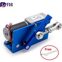 Actionneur linéaire DC 12V 24V, conception à monter soi-même, course de moteur alternatif 35 60 90 degrés 7-470 tr/min, motoréducteur à vis sans fin réglable