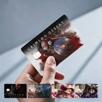 Crimson Desert Game 4PCS!Trendy & Cool Business-Style Bank Card Sticker — Suitable for Debit Card Decoration