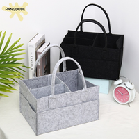PANGDUBE Felt Baby Diaper Stackers & Caddies Newborn Diaper Bag Organizer Bag for Baby Things Mom Storage Bag 33*23*18cm