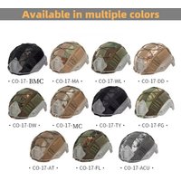 Camping Helmet Cover Cloth Camo Headwear for Ops-Core Fast Helmets Airsoft Paintball Outdoor Helmet with Elastic Cord