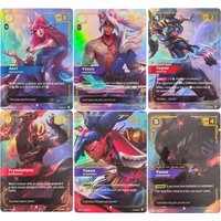 DIY Riftbound League of Legends Origins LOL Trading Card Game OGN Sett Yasuo Vayne Ahri Darius Collection Tcg Card