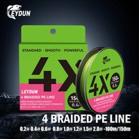 LEYDUN Fishing Lines 4 Strands Braided Multifilament PE Line 100m 150m Smooth Anti-Bite Woven Thread Accessories Fishing Wire