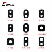 Rear Camera Lens With Glue Sticker For Samsung Galaxy J2 J3 J5 J7 Pro J4 J6 Plus J8 Back Camera Glass Replacement Parts