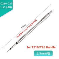C210-027 Soldering Tips for T210/T26 Handle, Compatible for JBC SUGON t21/t28/t3602/t26/t26d for AIFEN a5/a9/a9pro/a10/a902
