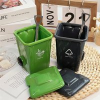 Creative Ceramic Mug with Spoon And Lid Trash Can Design Milk Tea Coffee Office Drinkware Best Birthday Gift Idea