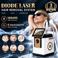 White Swan Salon Diodenlaser-Hautpflegemaschine 755/808/940/1064nm 16 Bars Touchscreen Schnelle Kühlung Doppelgriff Spa-Ausrüstung