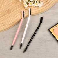Double Headed Eyebrow Brush Eyelash Comb Brow Lash Shaper Grooming Brush Portable Reusable Eye Makeup Tool