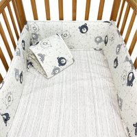 Newborn Cot Bed Around Protector Baby Crib Bumper Anti-Collision Baby Bedding Nordic 4pcs Cartoon Soft Infant Bedding Bumpers