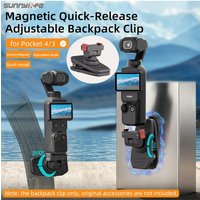 AliExpress Ykoree Magnetic Holder Backpack Clip Mount for DJI OSMO Pocket 4/3 Rotatable Hands-Free For Vlogging Cycling Gimbal Accessories
