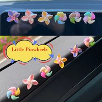 AliExpress NONE 6 Pieces/12 Pieces of Cute Mini Spinning Windmills for Car Interior and Exterior, Bicycle and Motorcycle Rearview Mirror Handlebar Decoration Accessories, Fun and Colorful with Strong Self-Adhesive