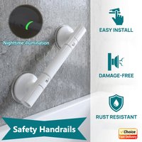 2026 New Anti Slip Shower Grab Handle Bathroom Safety Handrail Grip Rail for Elderly Handicapped Disabled Tub Bath Assist