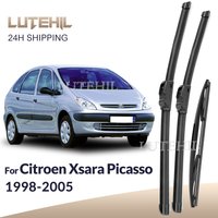 For Citroen Xsara Picasso 1998-2005 1999 2000 2001 2002 Wiper Front & Rear Wiper Blades Windshield Windscreen Window 26"+26"+16"