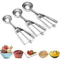 Stainless Steel Ice Cream Digging Spoon Haagen Dazs Ice Cream Scoop Watermelon Fruit Scoop Household Kitchen Tools