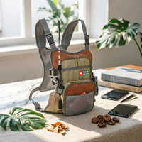 Fly Fishing Chest Bag Waterproof Fly Fishing Vest Pack Tackle Chest Pack Lightweight Outdoor Gear Multiple Compartments