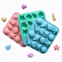 Seashell Silicone Mold Ocean Marine Starfish Conch Shell Cake Decoration Chocolate Candy Fondant Soap Crafts Making Resin Mold