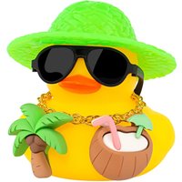 Rubber Duck Car Ornaments, Summer Beachy Vacation Duckies, Tropical Paradise Rubber Duck Beach Surfing Ocean Voyage Rubber Ducks
