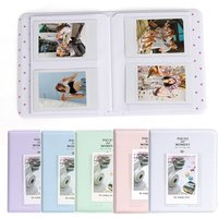 1PC 64 Pockets Photo Album Inch Pictures Storage Case Stamps Tickets Cards Organizer For Fujifilm Instax Mini 12/11/9