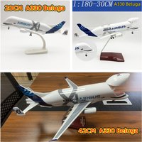A330 Beluga Airways Scale Aircraft 20CM/30CM/42CM Alloy/Resin Die-cast airplane toys for child Collectible Plane Model Gift By