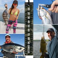 Waterproof Fishing Measuring Tape - Camouflage PVC Boat Kayak Ruler, Dark Green Heavy Duty Scale