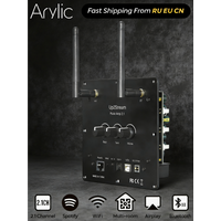 Arylic Up2Stream Plate Amp 2.1 – Wireless 2.1-Channel Class-D Streaming Amplifier