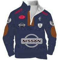 AliExpress 2025 Autumn/winter men's 3D Nissan printed wool top, windproof and warm suitable for outdoor sports cycling top