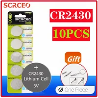 2-10PCS Button Batteries CR2430 DL2430 BR2430 LM2430 ECR2430 3V Lithium Battery Coin Cells For Watch Car Key Toys