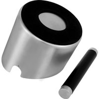 Stainless Steel Espresso Knock Box Non-slip Beveled Coffee Ground Bin Large Capacity Espresso Dump Bin with Removable Knock Bar