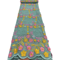 High Quality French Asoebi Lace Multicolor Water Soluble Lace Material Elegant Flower Embroidery For Party Wedding Dresses Sew