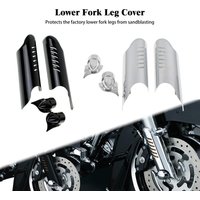 Motorcycle Lower Fork Leg Cover Deflector Shield Protector For Harley Touring Road King Street Glide Ultra Classic 2012-2013
