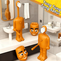 1-3PCS Kids Brainrot Tung Sahur Toothbrush Soft Bristles Figures Teeth Brush Protable Travel Toothbrush for Children****