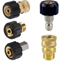 M22 14MM Swivel Quick Connect To 1/4" 3/8" M22 G1/4 Fitting Kit Connectors 4500 PSI High Pressure Washer Accessories