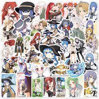 50Pcs Mushoku Tensei Graffiti Stickers For Water Bottle Laptop Phone Bicycle Luggage Case Skateboard Sticker