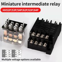 10 Stück für Großhandel Miniatur-Steuer relais kleines Zwischen relais Wechselstrom 12V Gleichstrom c24 ac220 hh52p hh53p hh54p hh62p hh63p hh64p