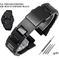 High Quality Metal WatchBand For Casio Gshock DW-6900 DW9600 DW5600 GW-M5610 Strap Bracelet Wrist Stainless Steel Watchbands