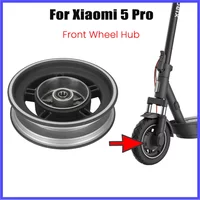 Original Front Wheel aluminum alloy Hub for Xiaomi 5 Pro Electric Scooter Front Wheel Rim Replacement Easy Installation Parts