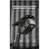 AliExpress NONE WEST BIKING Bicycle Saddle Bag 600D TPU Seamless Waterproof Wear-Resistant Rotating Lacing Buckle Mini Saddlebag Bike Accessory