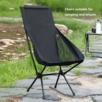 Foldable Camping Chairs Set Lightweight folding Chair Ultralight Backpacking Moon Chairs for Garden Picnic Beach Fishing