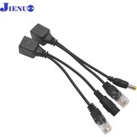 JIENUO POE Adapter Cable RJ45 Injector Splitter Network Power over Ethernet PoE Adapter Injector Splitter Kit
