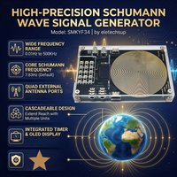7.83Hz Schumann Wave Generator 0.01Hz-500KHz Adjustable Frequency High Precision Signal Generator OLED Timer Cascadeable