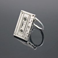 Vintage Audiotape Keychain Hipster Cool Personality Cool Style Couple Hip Hop Punk Keychain Pendant Jewelry Boutique Gift
