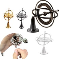 Metal Self-balancing Finger Gyroscope Toy Anti-gravity Colorful Metal Gyro Adults Decompression Relief Spinning Toy Gift