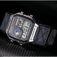 Hemsut für Casio Uhren armband Nylon Leder 18mm Sport ersetzen Armbänder kompost ierbar mit Gshock ae1200/1300/W-218H